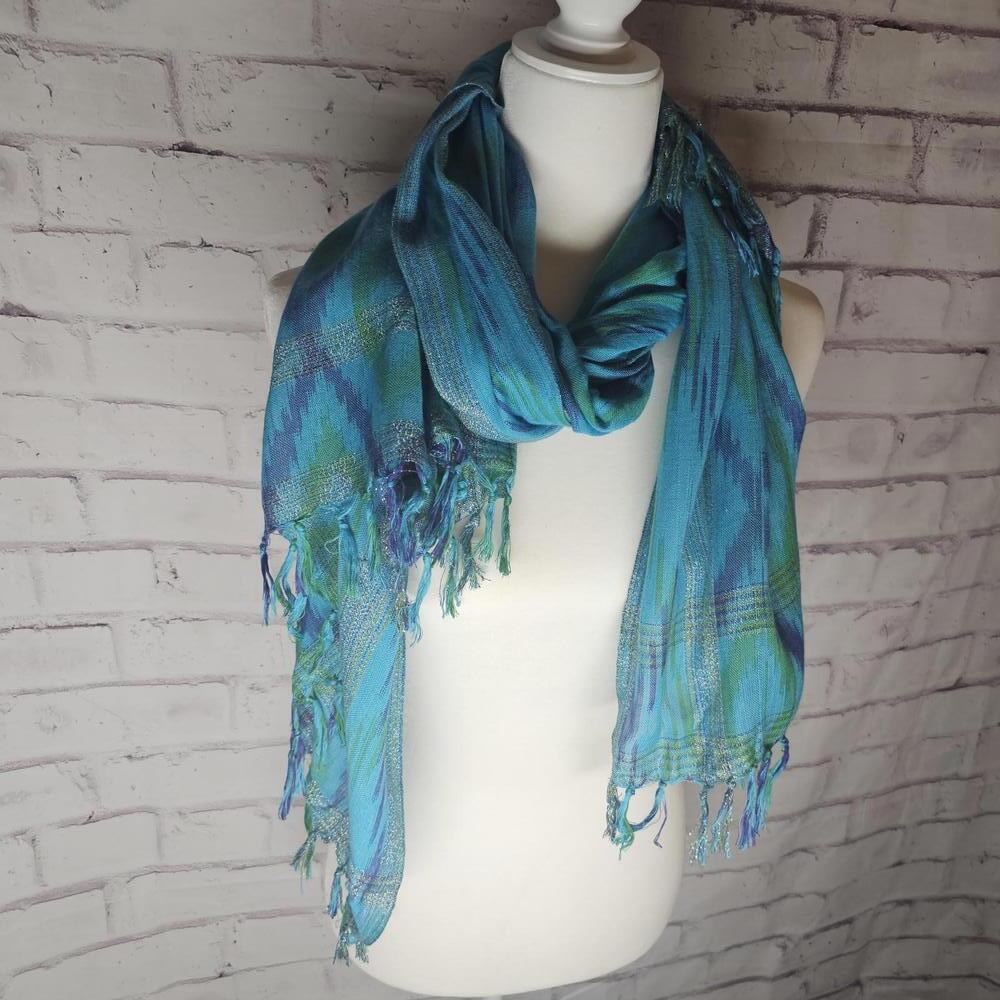 Turquoise Scarf - Picture 2 of 4